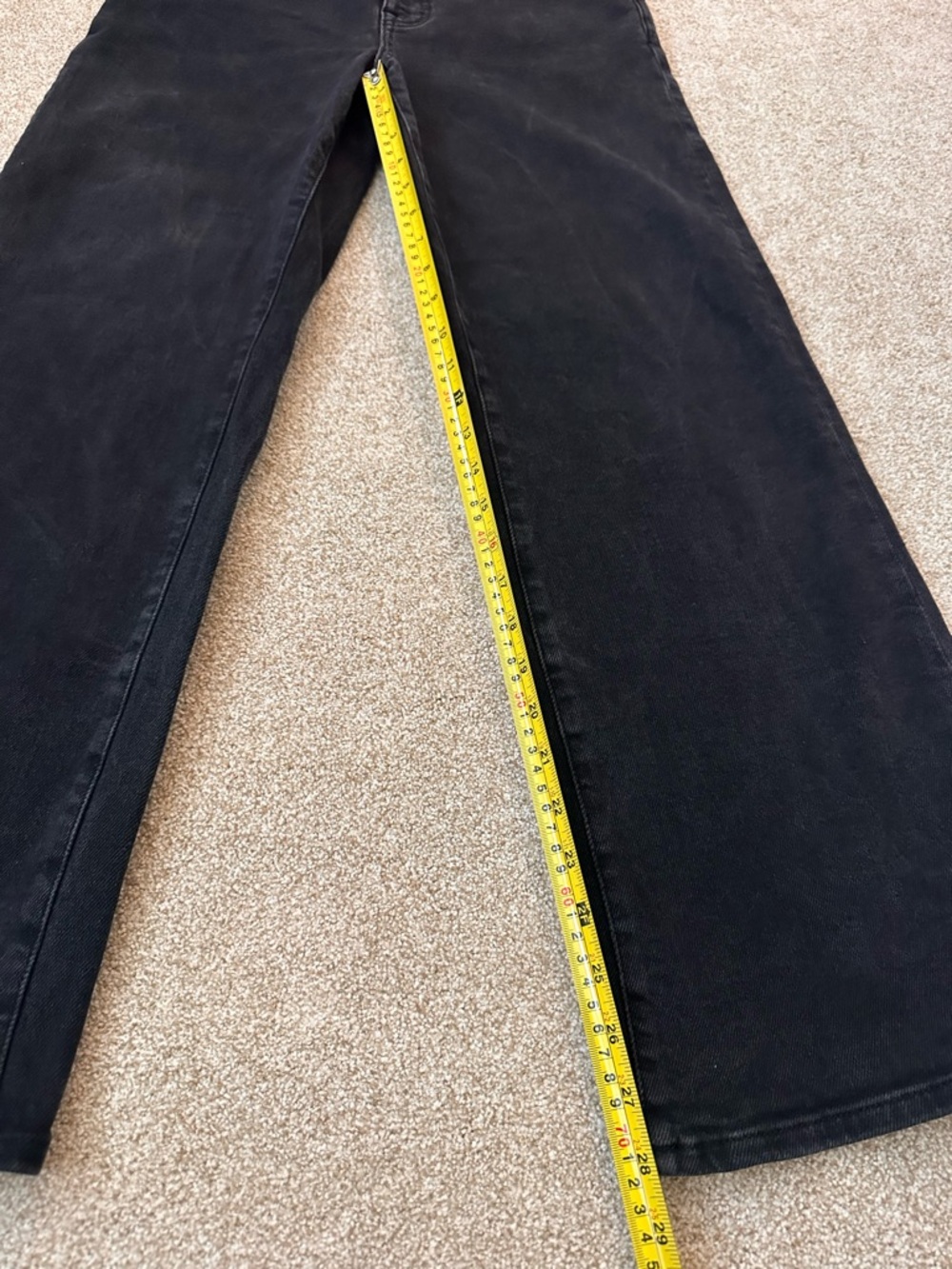 Madewell High Rise Wide Leg Jeans Black Size 29 - Picture 10 of 13